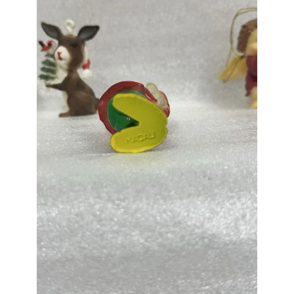 Christmas Vintage Ornaments Lot Of 3 Mouse‎ Gnome And Angel Old And Collectible